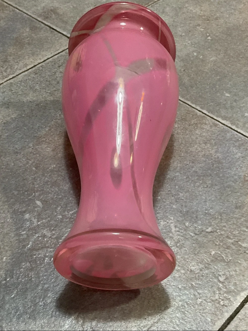 Pink Art Glass Vase - Home Accents
